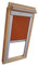 Hochwertiges Verdunkelungsrollo Rollo mit Seitenschienen für Velux DKL-EP GGL,GPL,GHL,GTL M06 terracotta // Verdunkelungsrollo/Verdunkelungs-Rollo/Fensterrollo