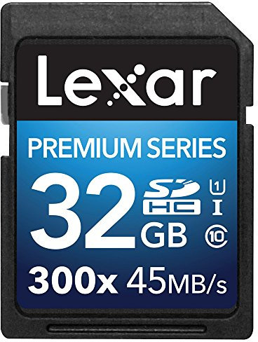 Lexar Premium Series 32 Go Carte mémoire SDHC Classe 10 UHS-I 300x LSD32GBBEU300
