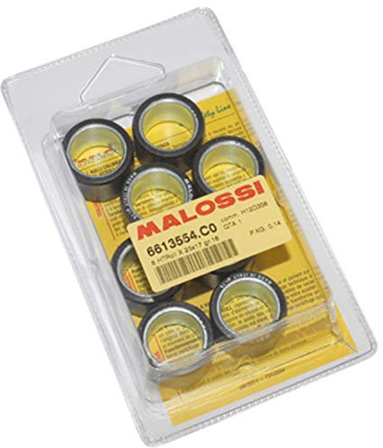 GALET MAXISCOOTER MALOSSI 25x17 16,0g (x8) POUR PIAGGIO 400-500 MP3, 500 X9 EVOLUTION-PEUGEOT 500 SATELIS-APRILIA 500 ATLANTIC-GILERA 500 NEXUS