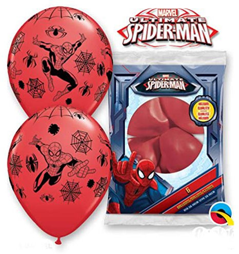 Qualatex 19305 Marvel Spiderman Luftballons, rot, 30,5 cm