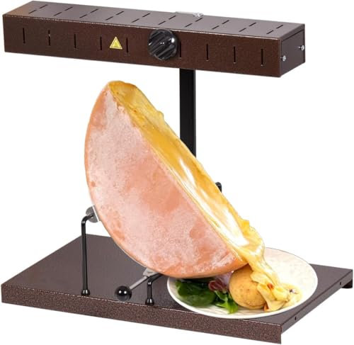 LOUIS TELLIER - Appareil à Raclette Alpage® Signature Original - Taille Adaptée pour toute Portion de Meule - 6 à 8 Personnes - Fabriqué en France - Rampe Chauffante Réglable en Hauteur - 230V