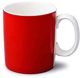 WM Bartleet & Sons 1750 T317 Traditional One Pint Porcelain Mug/Cup, 1pt/568ml – Red