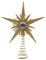 Gisela Graham Christbaumstern, Glitzer-Stern mit Spirale, 15 cm gold