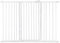 Safetots Extra Tall Metal Safety Gate Pressure Fit, 133.2cm - 140.8cm, White, 104cm in Height, Extra Tall Stair Gate, Tall Baby Gate, Easy Installation