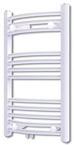 vidaXL Badheizung Handtuchheizung Badheizkörper Kurve 500 x 764 mm