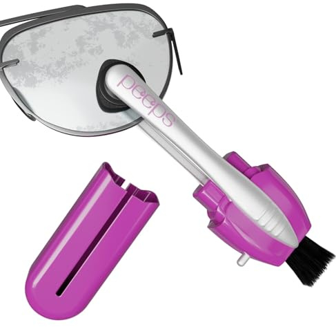 Peeps Eyeglass Cleaner - Carbon Lens Cleaning Tool for Glasses, Spectacles, Sunglasses, Reading Glasses - No Wipes or Cloth (Purple)