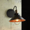 Design Wandlampe Schwarz Kupfer Industrie Look LOFT Wandleuchte Wohnzimmer Treppenhaus