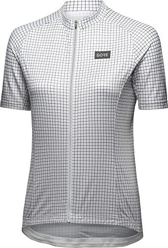 GORE WEAR Damen Fahrrad-Kurzarmtrikot Grid Fade, Lab Gray/White, L/42 EU