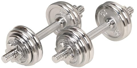 Sunny Health & Fitness Adjustable 15 KG Dumbbell Set with Carry Case, Space Saver, Secure Quick-Lock, Anti-Slip Steel Handle, Strength Training Equipment for Home Gym - NO. 014