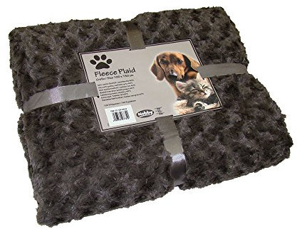 Nobby Fleece Plaid SUPER SOFT grau M 100 x 150 cm