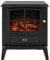Dimplex Brayford Optiflame Electric Stove, Black Free Standing Wood Burner Style Fire with Artificial Logs, LED Flame Effect, 2kW Adjustable Fan Heater and Remote Control