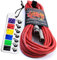 No Bull Nordell Music Gear' Premium XLR Cable (Red, 10m): Achieve a Clearer Audio Signal with a Balanced Male to Female Microphone Lead, plus Cable Tie