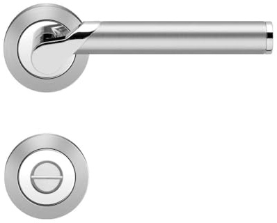 Karcher design Drückergarnitur Starlight R38 WC 39-43 mm Edelstahl matt