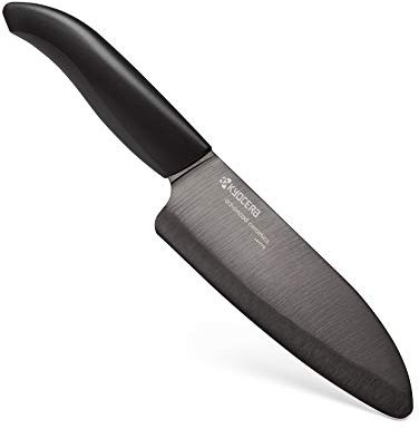 Kyocera FK-140-BK BK Couteau du Chef Manche Noir Lame Céramique Noire 14 cm