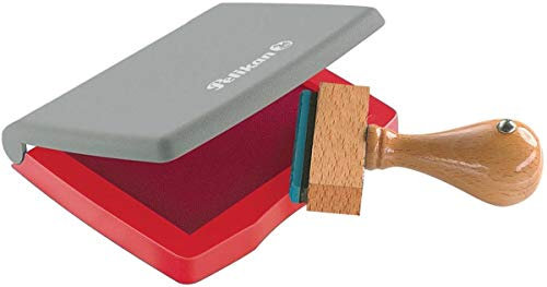 Pelikan Kunststoffstempelkissen 3E, 5 x 7 cm, 1 Set, rot