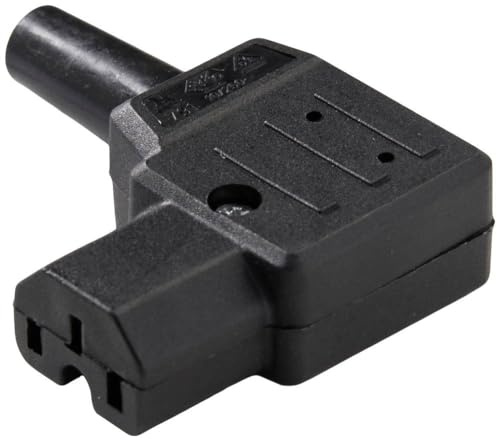 Warmgeräte Winkelstecker 791 schwarz