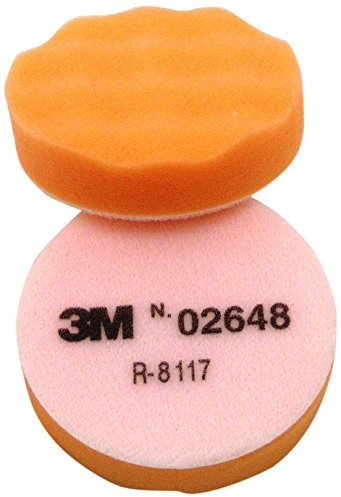 3M Finesse-It 02648B Orange Foam Pad - Hook & Loop Attachment 3 1/4 in Dia