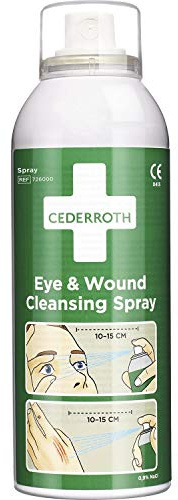 V Safety Salvequick Cederroth Eye and Wound Cleansing Spray, 150 ml Safety Sign