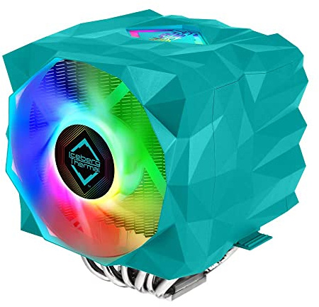 Iceberg Thermal IceSLEET X7 Dual Intel & AMD Doppel Tower Hochleistungs-CPU-Kühler 7 Kupfer-Heatpipes, vernickelt, adressierbar, RGB ARGB 120 mm & 140 mm Dual PWM Lüfter Set