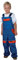 ARDON Bambini, Salopette Ragazzi, Ragazze lavorano Pantaloni dei Bambini, Tuta, Bob Aggiustatutto, Junior 100% Cotone, Pantaloni al Giardino (Blu/Rosso, 146)