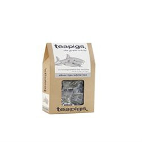 teapigs Silver Tips White Tea Bags - Light and Refreshing Tea from Fujian, China - Naturally Energising with Notes of Peach & Apricot - 15 Eco-Friendly Biodegradable Tea Temples (1 Pack)