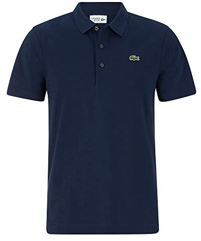 Lacoste L1230, Polo de Manga Corta para Hombre, Azul (Marine), L (Talla del fabricante: 5)