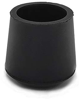 Flyshop 4 pièces 25mm Capuchons de Pieds de Chaise en Caoutchouc Ronds, antidérapants, Capuchons de Protection pour Pieds de Chaise, protecteurs de Sol, Pieds de Meubles Noirs