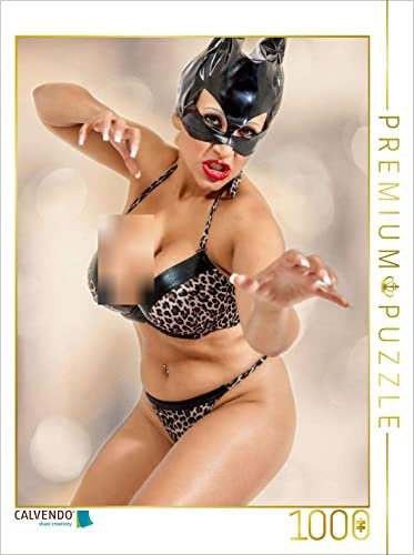 CALVENDO Puzzle Sexy Cat 1000 Teile Puzzle hoch | 1000 Teile Lege-Größe 48 x 64 cm Foto-Puzzle für glückliche Stunden