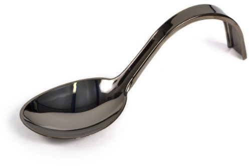 Curly Löffel für Amuse-Bouche, geschwungen, Kunststoff, silberfarben, 13cm, 20 St