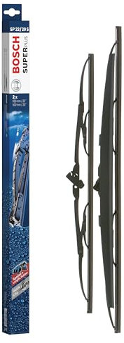 Bosch Wiper Blade Super Plus Spoiler SP22/20S, Length: 550mm/500mm − Set of Front Wiper Blades