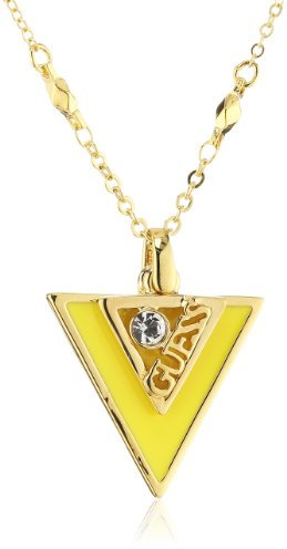 Guess Damen Halskette Iconically Emaille Edelstahl 45 cm UBN71323