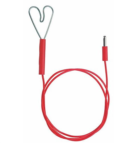 Zaunanschlusskabel rot Herz/Stecker Weidezaun Zubehör Kabel