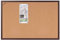 Bi-Office Earth - Korktafel mit Executive MDF Rahmen, Kirschen, Umweltfreundliche Pinnwand mit Naturkorkschicht, 90 x 60 cm