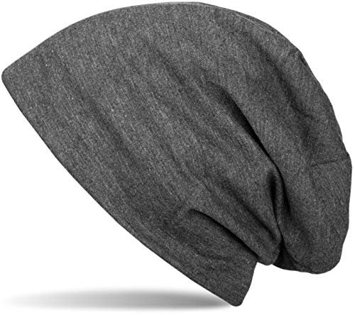 styleBREAKER Unisex Beanie Mütze Einfarbige mit Thermo-Fleece Futter, warme Winter Mütze gefüttert 04024008, Farbe:Anthrazit meliert