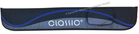 Dybior Billard Queuetasche Classic Passion, schwarz-blau, 2/2, 83 cm