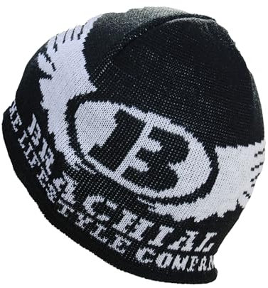 Brachial Herren Beanie Ice Schwarz/Weiß - Mütze Strickmütze