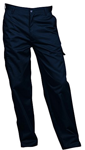 Portwest C701 Combat Trousers Bartacked at All Stress Points Ferrous Free | Navy, 34 Waist, UPF 40+, Regular Fit, 65% Polyester, Durable Polycotton Fabric, Hook and Bar Closure, Reinforced Seams
