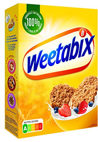 Weetabix Original Vollkorn Frühstückscerealien 14 x 430 g – Vollkornfrühstück aus Großbritannien – Gesunde Cerealien mit vielen Ballaststoffen und Vitaminen – Nutri-Score A