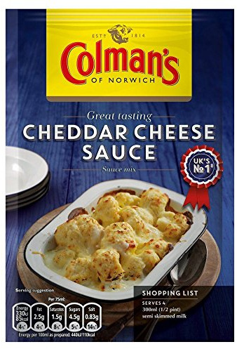 Colman's - Mezcla para salsa de queso cheddar - 40 g - Pack de 8 unidades