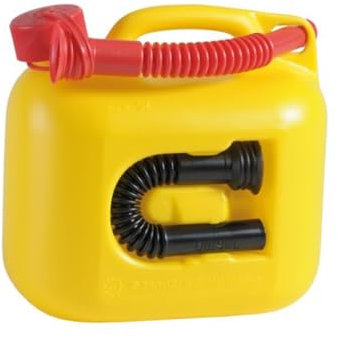 hünersdorff Kraftstoff-Kanister 800600 PREMIUM 5l für Benzin, Diesel und andere Gefahrgüter, UN-Zulassung, made in Germany, TÜV-geprüfter Produktion, gelb