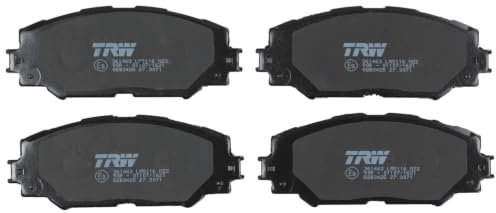 TRW GDB3425 Brake Pad Set of 4 Compatible for Toyota Yaris/Vitz (_P13_) 2010-2020 Front Axle and Other Vehicles