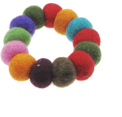 Paper High Fair Trade Armband aus Filz - Zwei