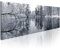 B&D XXL - Tableau Décoration 120x40 cm 1 Partie - Impression sur Toile Cadre en Bois Salon Chambre Déco Murale Tableaux Maison Bureau Cuisine - Lac de la forêt d'hiver 9050028