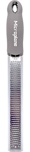 Microplane Zester Rallador, Acero Inoxidable, Gris, 32.50x3.5x2.56 cm
