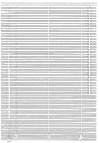 Easy-Shadow Holzjalousie Holz-Jalousie Bambus Jalousette Echtholz Rollo Jalousette 65 x 130 cm / 65x130 cm in Farbe weiß - Bedienseite Links // Maßanfertigung