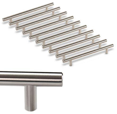 10 x SO-TECH® Möbelgriff G17 echt Edelstahlrohr Ø 12 mm/BA 160 mm Stangengriffe Relinggriffe