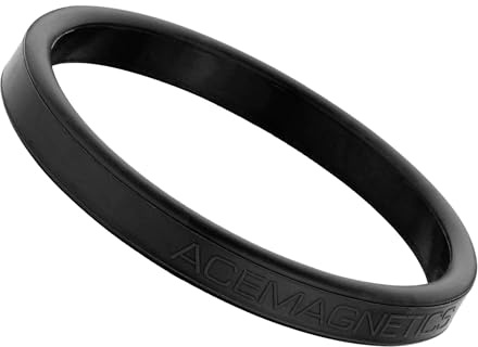 AceMagnetics® Rally Band 30 Magnetic Bracelet for Men and Magnetic Bracelet for Women – Black, Large – 30 Premium Neodymium Rare Earth Magnets, 4,200 Gauss Each, Waterproof Stretch Silicone.