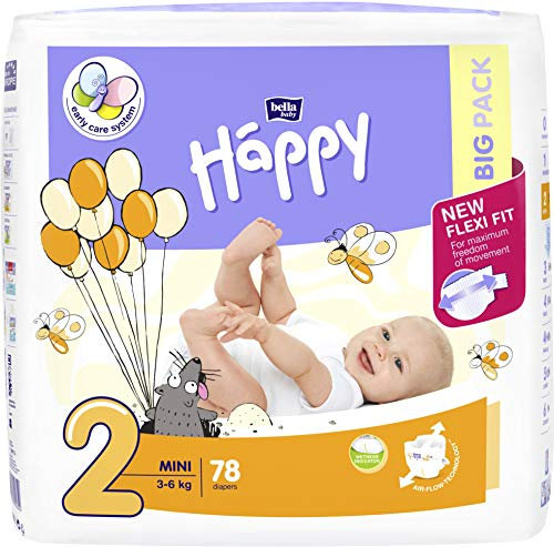 Bella Baby Happy Windeln Alle Größen (Größe 2 (3-6 kg))