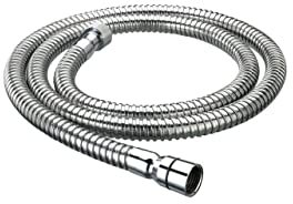 Bristan HOS 125CN01 C 1.25m Cone to Nut Hose-8mm Bore Shower Accessory, Chrome