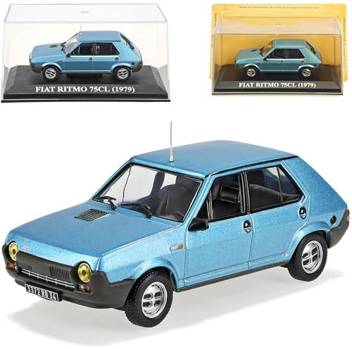 Del Prado FIAT Ritmo 75cl 75 Cl 1979 Blau 5 TÜrer 1/43 Modell Auto Modellauto Sonderangebot